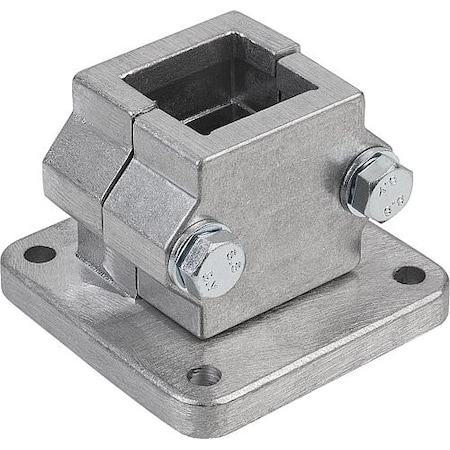 Kipp Tube clamps base aluminum K0478.5230